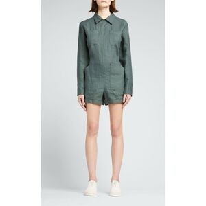 Rivet Utility Hotshot Linen Romper - Size Small